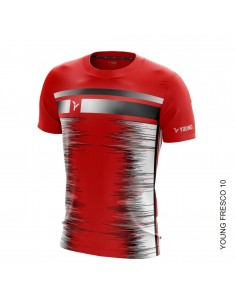 Camiseta Young Fresco 10 cuello redondo (Rojo) 