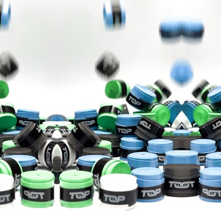 TOP Surgrip Pack 12 (Green/Black/White/Bleue) 