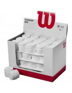 Wilson Juego de sobreempuñaduras Pro, 60 recambios, Blanco, WRZ4024WH 