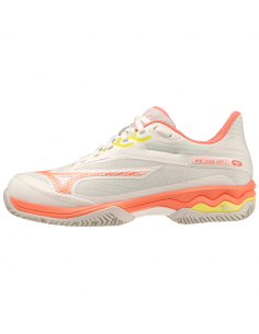 Tennisschuhe Mizuno Damen Wave Exceed Light 2 AC (Weiß/Rosa) 