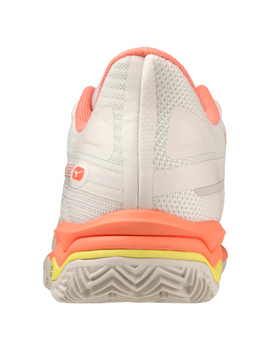 Mizuno Women's Wave Exceed Light 2 AC Tennis Shoes (White/Pink) 