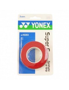 Surgrips Yonex Super Grap AC 102 Red (pack de 3) 