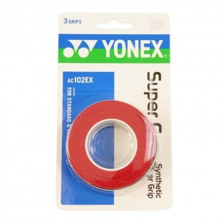 Surgrips Yonex Super Grap AC 102 Red (pack de 3) 