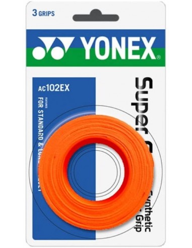 Surgrips Yonex Super Grap AC 102 Orange (pack de 3) 