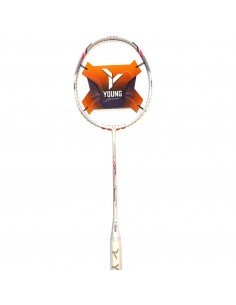 Badmintonracket Young Y-Flash ipower (Wit/Roze) 