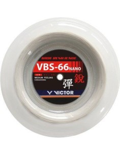 Cordage de badminton Victor VBS-66 Nano Blanc 