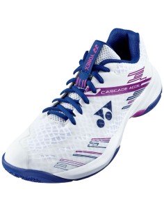 Chaussures de Badminton Yonex Cascade Accel  Wide Femme (Blanc/Purple) 