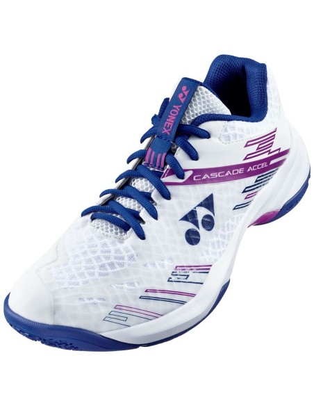 Badmintonschoenen Yonex Cascade Accel Wide Dames (Wit/Paars) 