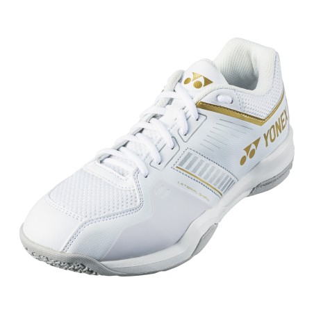 Power Cushion Yonex Strider Flow Femme Blanc/Or 
