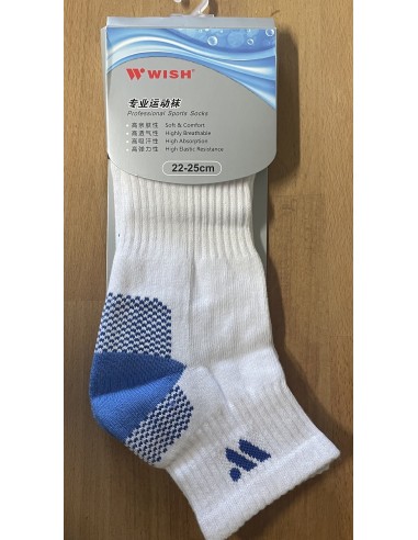 Chaussettes Wish WK-6215 F Femme (Blanc/Bleu)  Chaussettes Wish WK-6215 F Femme (Blanc/Bleu)