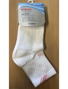 Chaussettes Wish WK-6214 I Femme (Blanc/Rose) 