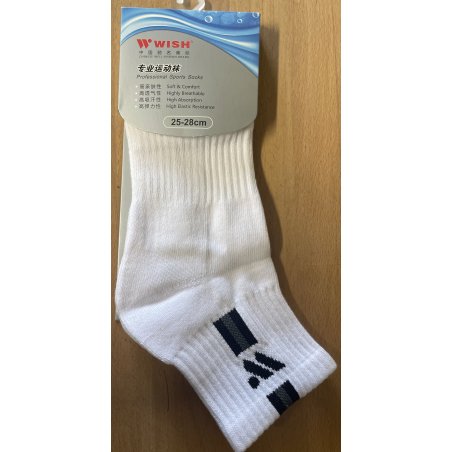 Chaussettes Wish WK-6113 C Homme (Blanc/Noir) 