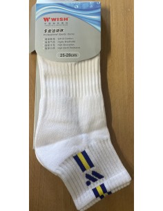 Chaussettes Wish WK-6113 E Homme (White/Yellow) 