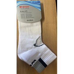 Chaussettes Wish WK-6116 H Homme (Blanc/Noir) 