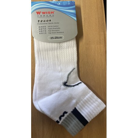 Chaussettes Wish WK-6116 H Homme (Blanc/Noir) 