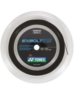 Cordage Badminton Bobine 200m - Yonex Exbolt 63 Noir