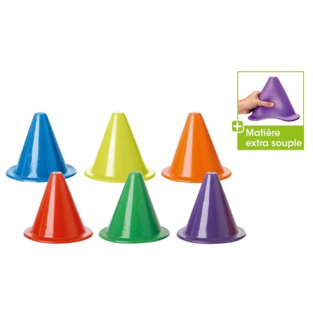 Cône extra-souple 18 cm Rouge 
