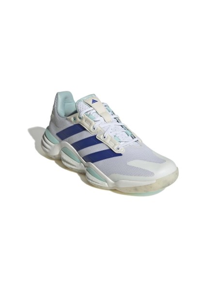 Adidas Stabil 16 White/Blue - High Performance Court Shoes 