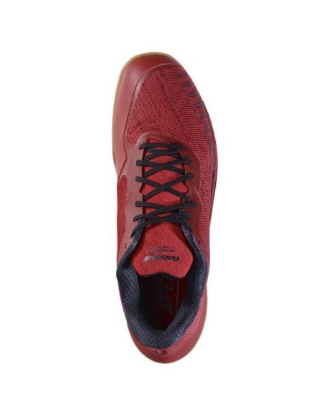 Badmintonschoenen Indoor Babolat Shadow Spirit 2 Heren Zwart/Poppy Rood 