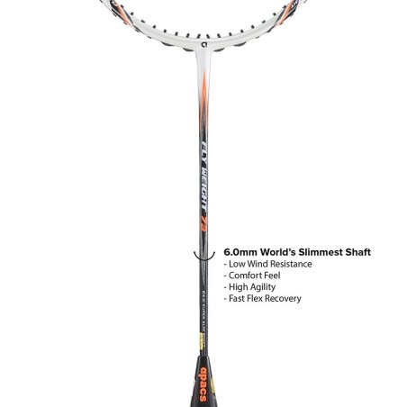 Apacs Fly Weight 73 blanche 7U non cordée | SPORTARTICLE