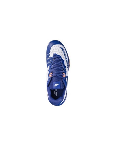 Chaussures de Badminton Babolat Shadow 4 Homme White/Navy blue 