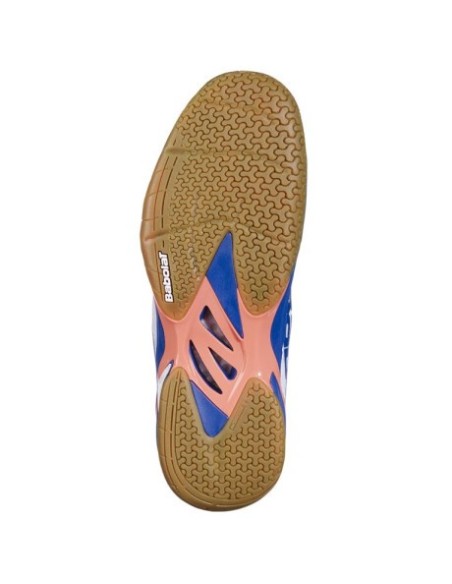 Zapatillas de Bádminton Babolat Shadow 4 Hombre Blanco/Azul Marino 