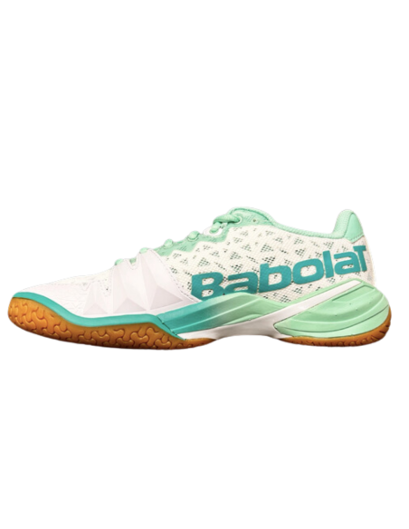 Chaussure de Badminton Babolat Shadow 4 women White/Lagoon 