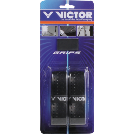 Grip Badminton Victor Fishbone 1 blister (2 grips noir) 