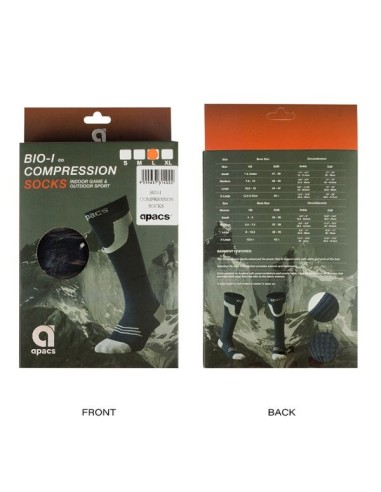 Bio Compressie Sokken Apacs (Zwart)  Bio Compressie Sokken Apacs (Zwart)