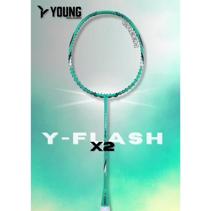 Raquette Badminton Young Y-Flash X2 Vert 5U Non Cordée | Sport Article