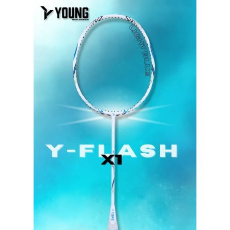 Raquette Badminton Young Y-Flash X1 Blanc 4U Non Cordée | Sport Article