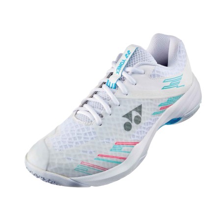 Chaussures de Badminton Yonex PC Cascade Accel Wide Femme White Skyblue