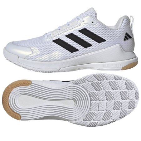 Chaussures Indoor Adidas Homme Handball Novaflight 2 Blanc 