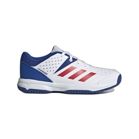 Chaussures Indoor Adidas Court Stabil Junior Blanc