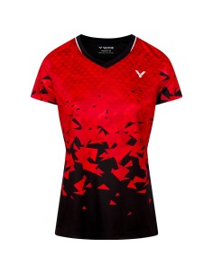 Tee-Shirt Victor Danmark 6609 Dame Rød 