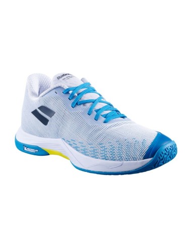 Zapatillas de Bádminton Babolat Hombre Shadow Spirit 2 Hombre Blanco/Azul Argel