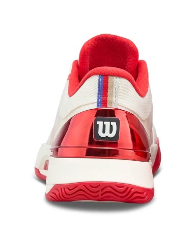 Zapatillas Wilson Intrigue Tour USO Mujer (Blanco/Rojo) 