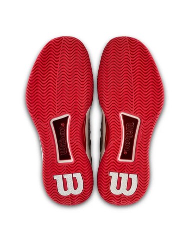 Zapatillas Wilson Intrigue Tour USO Mujer (Blanco/Rojo) 