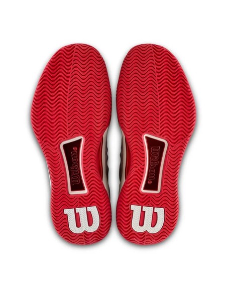 Chaussures Wilson Intrigue Tour USO Femme (Blanc/Rouge) 