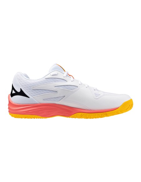 Mizuno Thunder Blade Z Unisex White/Coral Indoor Shoes 