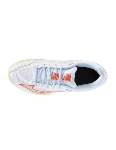 Chaussures Indoor Mizuno Thunder Blade Z Femme Blanc/Corail  Chaussures Indoor Mizuno Thunder Blade Z Femme Blanc/Corail