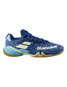 Chaussures Babolat Femme indoor Shadow Tour Bleu/Jaune 