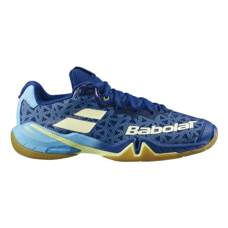 Chaussures Babolat Femme indoor Shadow Tour Bleu/Jaune