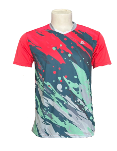 T-Shirt Apacs RN1000 Unisex (Rot) für optimale Leistung auf dem Badmintonplatz 