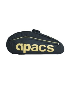 Badminton taske Apacs D2611 (Sort/Guld) til praktisk opbevaring 