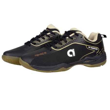 Chaussures Badminton Apacs Pro 800 Noir - Stabilité & Confort