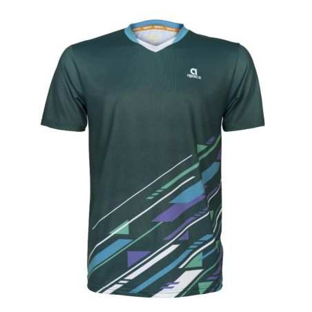 T-shirt Apacs RN10163 (Verte/Bleu)