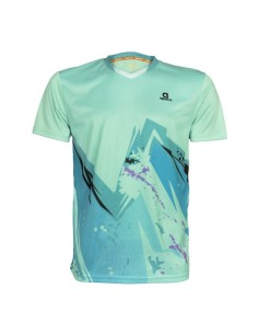 T-shirt Apacs RN10126-AT Unisex (Hvid/Rød)