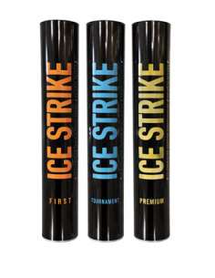 Pack 3 tubes de volants de badminton en plumes Ice Strike : FIRST, TOURNAMENT et PREMIUM