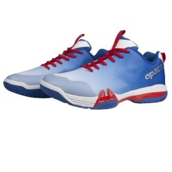 Chaussures Badminton Apacs Pro 778 - Blanc/Bleu - Légèreté & Agilité